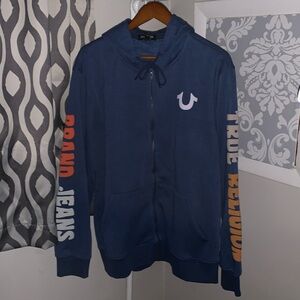 NWT True Religion Coaster Raglan Zip Up XL